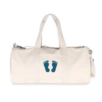 Foot Blue Feet Podiatry Podiatry - Recycled Canvas Sports Bag by Stanley/Stella - natural - Front
