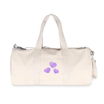 WEIHNACHTEN. FROHE WEIHNACHTEN. FROHE WEIHNACHTEN. NEUJAHR - Recycelte Canvas-Sporttasche von Stanley/Stella - Naturweiß - Vorne