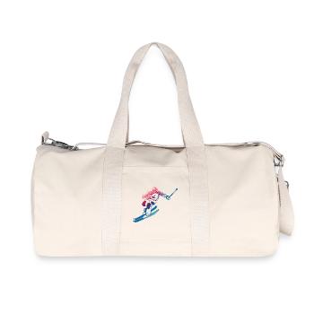 Skieurs vintage - Sac de sport en toile recyclée Stanley/Stella - blanc naturel - Devant