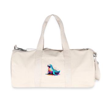 Phoque - Sac de sport en toile recyclée Stanley/Stella - blanc naturel - Devant