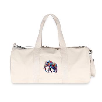 Éléphant - Sac de sport en toile recyclée Stanley/Stella - blanc naturel - Devant