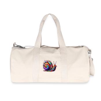 Schnecke - Recycelte Canvas-Sporttasche von Stanley/Stella - Naturweiß - Vorne