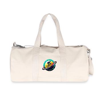 Radfahrer auf dem Saturn - Recycelte Canvas-Sporttasche von Stanley/Stella - Naturweiß - Vorne