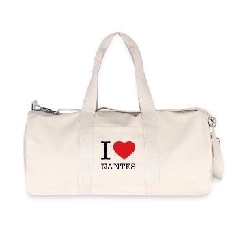 J’ADORE NANTES - Sac de sport en toile recyclée Stanley/Stella - blanc naturel - Devant