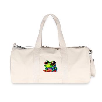 Frog - Recycled Canvas Sports Bag by Stanley/Stella - natural - Front