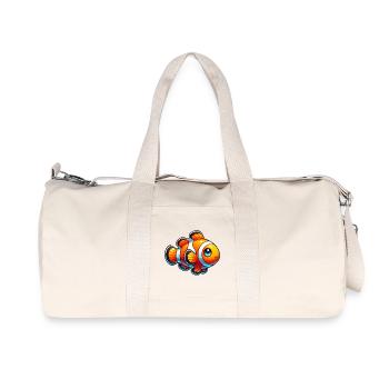 Clownfisch - Recycelte Canvas-Sporttasche von Stanley/Stella - Naturweiß - Vorne