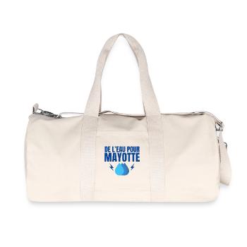 Mayotte, 976, département Français - Sac de sport en toile recyclée Stanley/Stella - blanc naturel - Devant