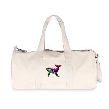 Wal - Recycelte Canvas-Sporttasche von Stanley/Stella - Naturweiß - Vorne