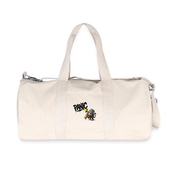 Expressive monkey with megaphone - Recycled Canvas Sports Bag by Stanley/Stella - natural - Front