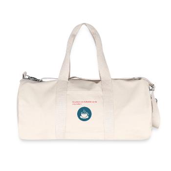 Please do not talk to them before coffee - Recycled Canvas Sports Bag by Stanley/Stella - natural - Front