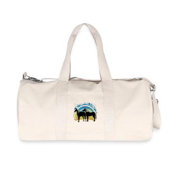 Pferde - Recycelte Canvas-Sporttasche von Stanley/Stella - Naturweiß - Vorne