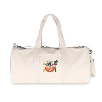 I Choose Not To Eat That Dietitian Expert Coach  - Recycled Canvas Sports Bag by Stanley/Stella - natural - Front