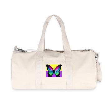 butterfly - Recycled Canvas Sports Bag by Stanley/Stella - natural - Front