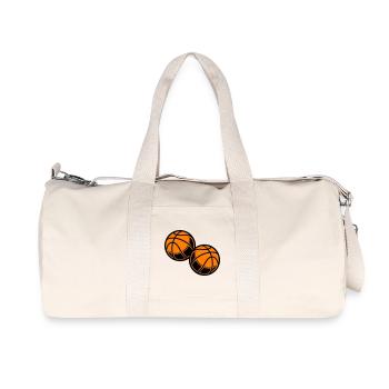 Basketball Symbol Team - Recycled Canvas Sports Bag by Stanley/Stella - natural - Front