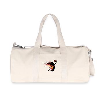 Hair on Fire__DE03vt - Recycelte Canvas-Sporttasche von Stanley/Stella - Naturweiß - Vorne