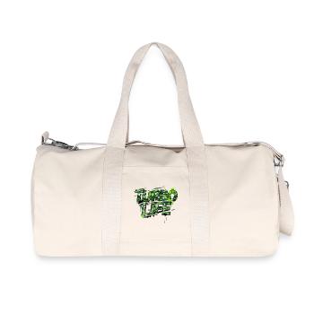Turbo Life Camouflage Motif for Men and Screw - Recycled Canvas Sports Bag by Stanley/Stella - natural - Front