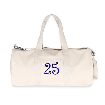 25. 25 ANS. 25e ANNIVERSAIRE. ANNIVERSAIRE 25 ANS. - Sac de sport en toile recyclée Stanley/Stella - blanc naturel - Devant