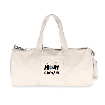 Moin Captain Sea Sea, voyage sur le lac Seagull Navigation - Sac de sport en toile recyclée Stanley/Stella - blanc naturel - Devant