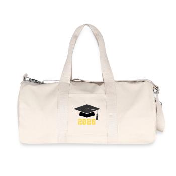 Doctoral Degree 2026 - Recycled Canvas Sports Bag by Stanley/Stella - natural - Front