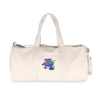 Ich bin noch 80er Inside - Recycelte Canvas-Sporttasche von Stanley/Stella - Naturweiß - Vorne