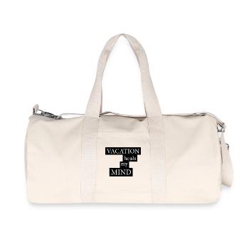 Les vacances guérissent mon esprit - Sac de sport en toile recyclée Stanley/Stella - blanc naturel - Devant