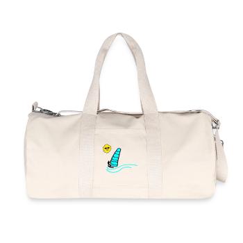 Surfer Sonne - Recycelte Canvas-Sporttasche von Stanley/Stella - Naturweiß - Vorne