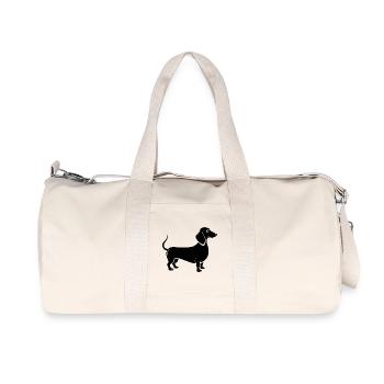 Dackel - Recycelte Canvas-Sporttasche von Stanley/Stella - Naturweiß - Vorne