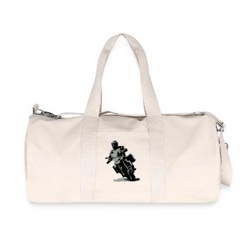 Reiseenduro klein - Recycelte Canvas-Sporttasche von Stanley/Stella - Naturweiß - Vorne