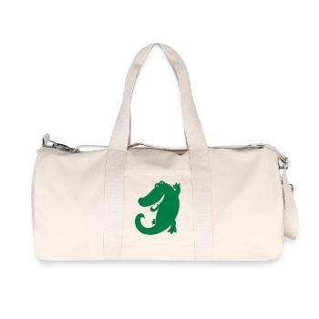 krokodil - Recycelte Canvas-Sporttasche von Stanley/Stella - Naturweiß - Vorne