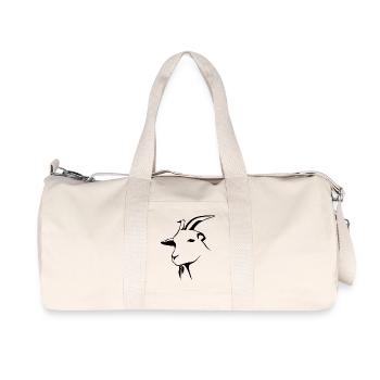 goat9 - Recycelte Canvas-Sporttasche von Stanley/Stella - Naturweiß - Vorne