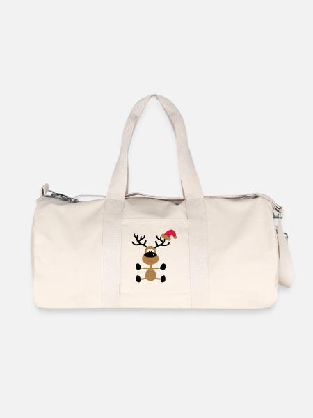 Noël - Sac de sport en toile recyclée Stanley/Stella - blanc naturel
