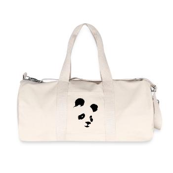 panda - Recycled Canvas Sports Bag by Stanley/Stella - natural - Front