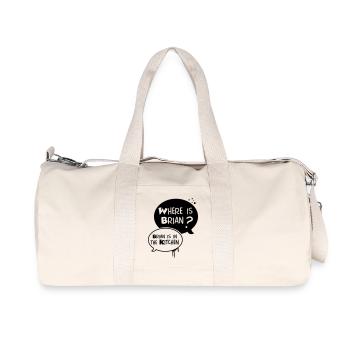 where is Brian ?, Brian is in the kitchen - Sac de sport en toile recyclée Stanley/Stella - blanc naturel - Devant