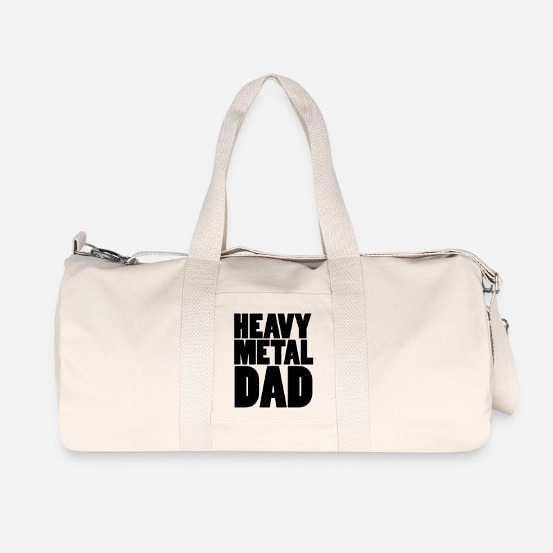 Heavy Metal Dad - Recycelte Canvas-Sporttasche von Stanley/Stella - Naturweiß
