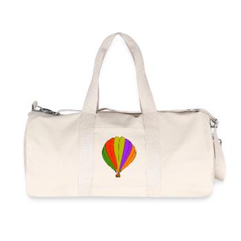 hot air balloon - Recycled Canvas Sports Bag by Stanley/Stella - natural - Front
