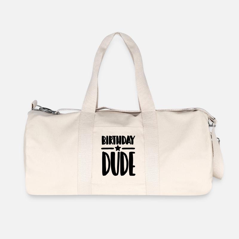 Birthday Dude - Recycelte Canvas-Sporttasche von Stanley/Stella - Naturweiß