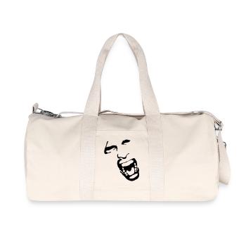 Crying face / Pain / Gesicht / Schmerz - Recycelte Canvas-Sporttasche von Stanley/Stella - Naturweiß - Vorne
