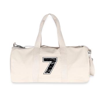 7 - Sac de sport en toile recyclée Stanley/Stella - blanc naturel - Devant