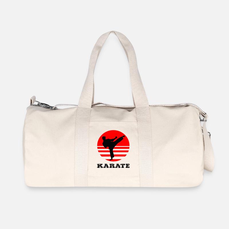 Karate - Recycelte Canvas-Sporttasche von Stanley/Stella - Naturweiß