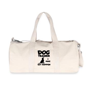 L’éducateur canin permet au chien de s’asseoir. Chemise d’humour * - Sac de sport en toile recyclée Stanley/Stella - blanc naturel - Devant