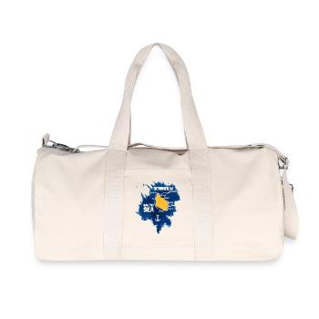 Bornholm Baltic Sea - Recycelte Canvas-Sporttasche von Stanley/Stella - Naturweiß - Vorne