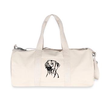 Rhodesian Ridgeback Head - Sac de sport en toile recyclée Stanley/Stella - blanc naturel - Devant