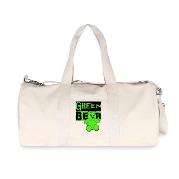Green Bear - Recycled Canvas Sports Bag by Stanley/Stella - natural - Front