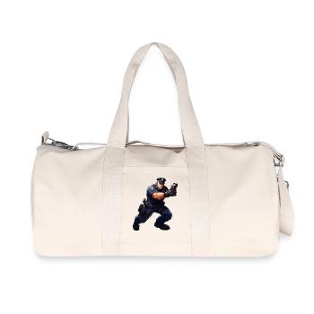 Rambo Police - Sac de sport en toile recyclée Stanley/Stella - blanc naturel - Devant