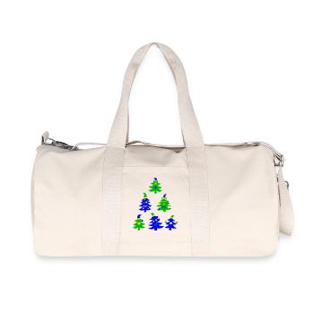 Magic Smiling Christmas Trees - Recycled Canvas Sports Bag by Stanley/Stella - natural - Front