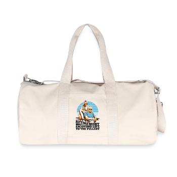 Retirement Life Enjoy Gift - Recycled Canvas Sports Bag by Stanley/Stella - natural - Front