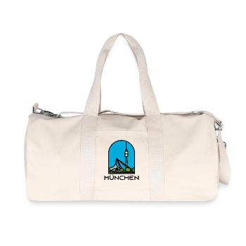 München - Olympiaturm - Recycelte Canvas-Sporttasche von Stanley/Stella - Naturweiß - Vorne
