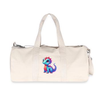Dinosaure - Sac de sport en toile recyclée Stanley/Stella - blanc naturel - Devant