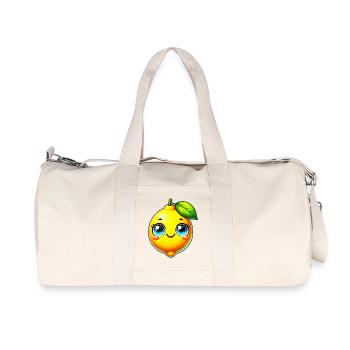 Citron Citrons - Sac de sport en toile recyclée Stanley/Stella - blanc naturel - Devant