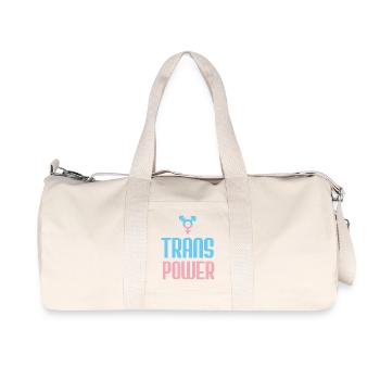 LGBT Pride Month - Trans Power - Recycled Canvas Sports Bag by Stanley/Stella - natural - Front